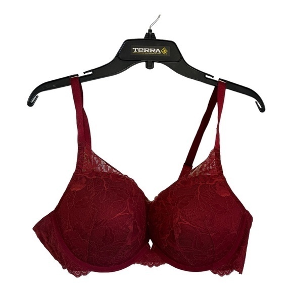 torrid Other - Torrid Curve Perfect T-Shirt Push-Up Bra Dark Red Lace Size 42C